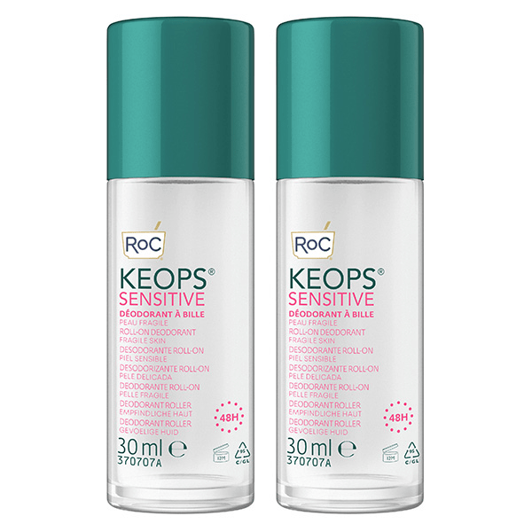 Déodorant à Bille Peau Sensible - Lot de 2 x 30ml