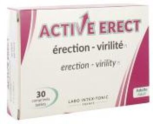 Active Erect Erection et Virilité 30 Comprimés - Boîte 30 comprimés