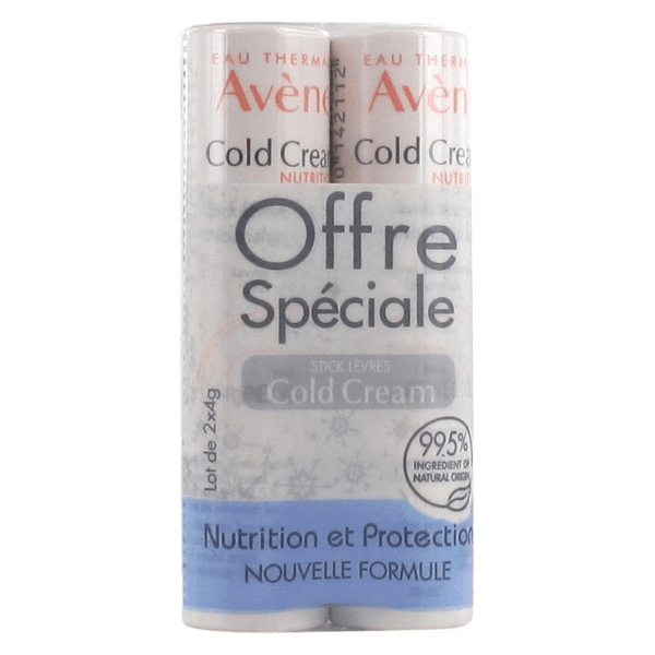 Cold Cream Stick Lèvres Nourrissant Lot de 2 x 4g