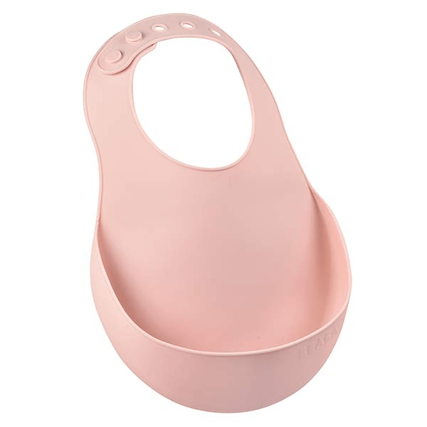 Repas Bavoir Silicone Vieux Rose