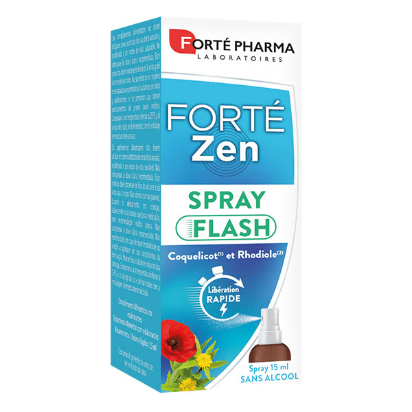 Forté Zen Spray Flash Anti-Stress Coquelicot Rhodiole 15ml