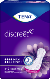 Discreet Maxi Night - 12 paquets de 12 protections