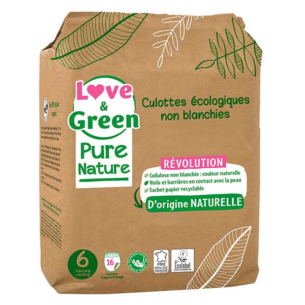 Change Bébé Pure Nature Culotte Écologique Taille 6 16 unités