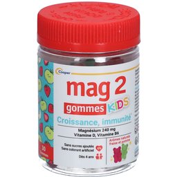Mag 2 Kids Croissance et immunité - Gommes à mâcher