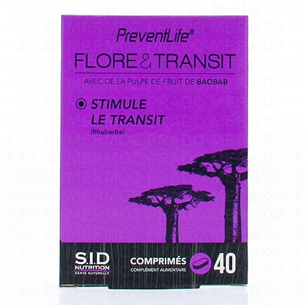 SID NUTRITION PreventLife Flore&Transit boîte de 30comprimés