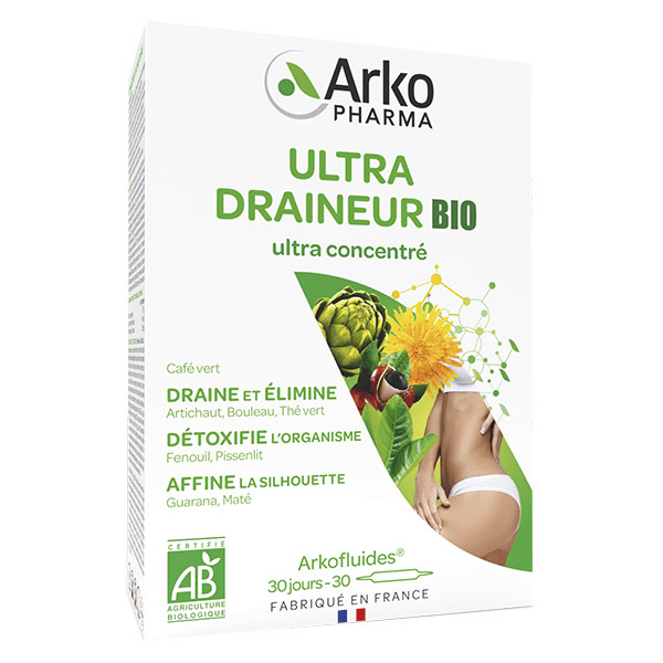 Arkofluides Ultra Draineur BIO 30 ampoules