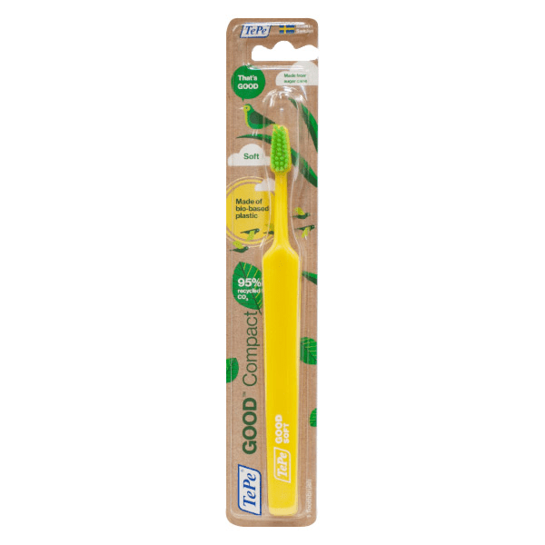 GOOD Brosse à Dents Compact Souple Jaune