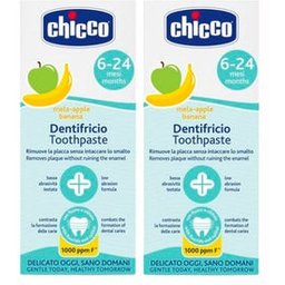 Pasta de Dientes 6m-5a Plátano y Manzana 2x50ml
