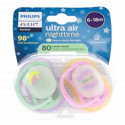Ultra Air - Sucettes nuit 6-18 mois