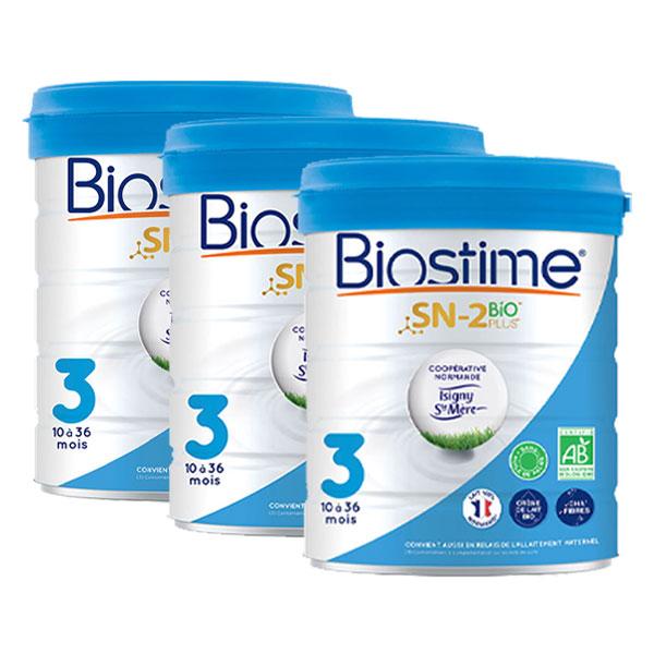 Lait Infantile 3 Bio 10-36m 800g - Lot de 3
