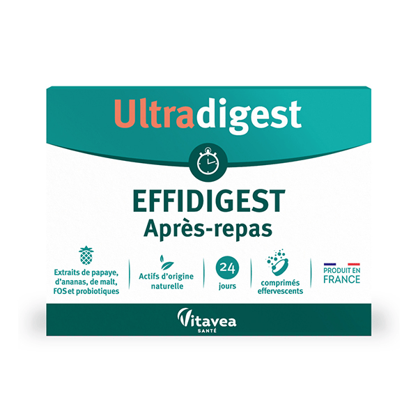 UltraDigest Effidigest - Digestion - Lourdeurs digestives 24 comprimés