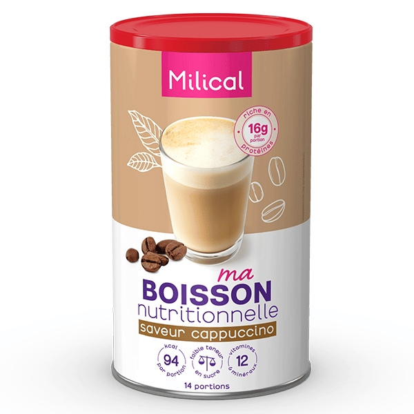 Hyperprotéiné Boisson Saveur Cappuccino Format Eco 18 boissons