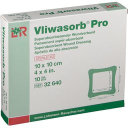 Vliwasorb® Pro Pansement super-absorbant 10 x 10 cm