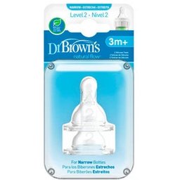Dr. Brown's Natural Flow™ nivel 2 2 2uds