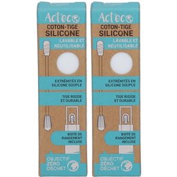 Act'eco Coton-Tige Réutilisable Silicone Blanc