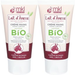 Mkl Crème Mains AU Lait D’ânesse - Certifiée BIO