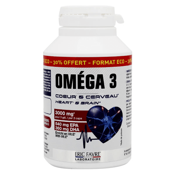Bien-Être Oméga 3 Cœur & Cerveau 120 capsules
