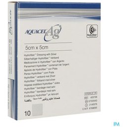 Aquacel AG Pansement 5x5cm 10unts
