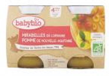 Mirabelles de Lorraine Pomme de Nouvelle-Aquitaine - Carton 2 pots de 130 g