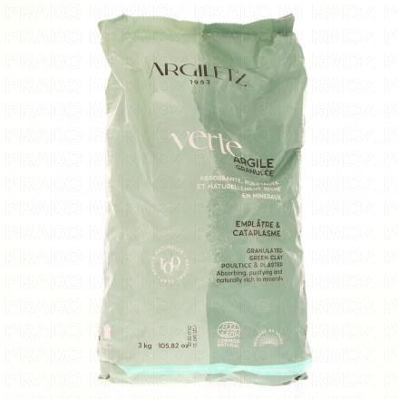 Argile Verte - Argile concassée 3kg granulé