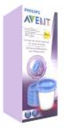 Pots de Conservation pour Lait Maternel Réutilisables 180 ml 0 Mois et + 5 Pots - Boîte 5 pots + 5 couvercles