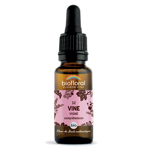 Fleur De Bach 32 Vine Vigne Compte Gouttes Bio Demeter 20 ml
