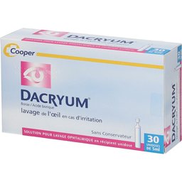 Dacryum - Lavage de l'œil en cas d'irritation - Solution pour lavage ophtalmique - Unidoses - 30x5ml