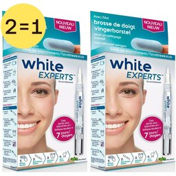 White Experts Stick Blanchiment Des Dents + Brosse Doigts