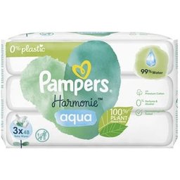 Harmonie Aqua Lingettes 0% Plastique 3x48uts