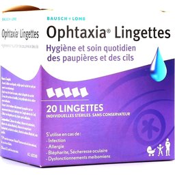 Ophtaxia Boite De 20 Lingettes Striles