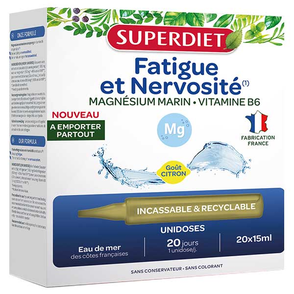 Magnésium Marin Vitamine B6 20 unidoses de 15ml