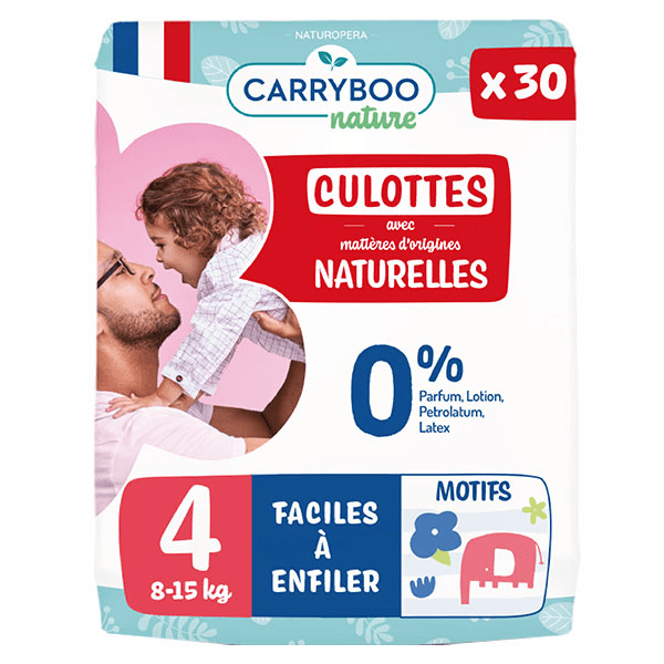 Culotte Naturelle T4 8-15kg 30 couches