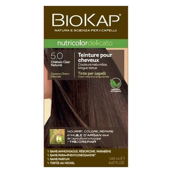 Nutricolor Delicato Teinture pour Cheveux 5.0 Châtain Clair Naturel 140ml
