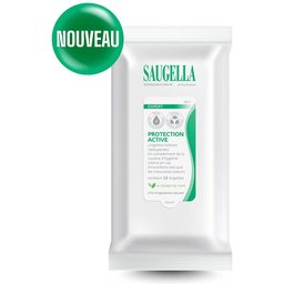 Saugella - Antiseptique Naturel - Lingettes Intimes Nettoyantes - Lingettes Rafraîchissantes – Pack de 15 Lingettes