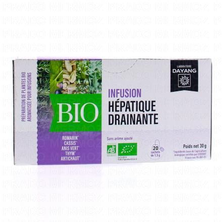 Infusion hépatiques bio romarin 20 sachets