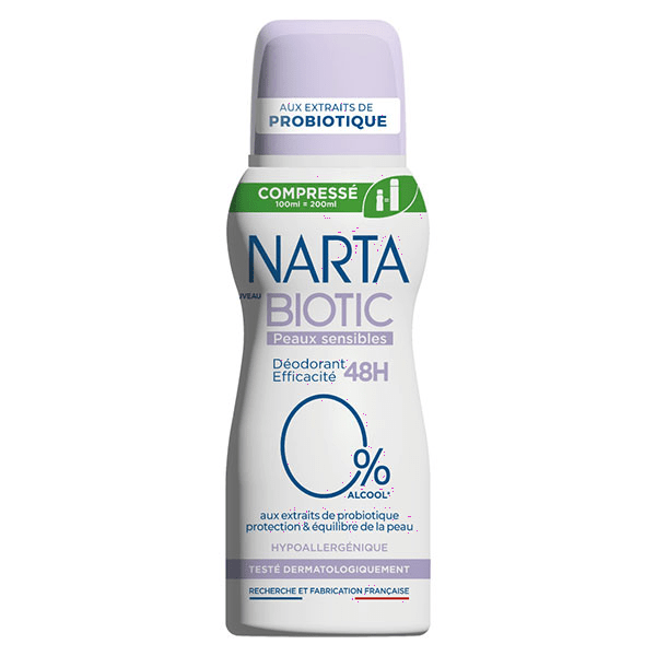 Déodorant Compressé Biotic Peaux Sensibles 100ml