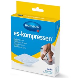 ES-Compresses stériles 7,5 x 7,5 cm 8fois 17files