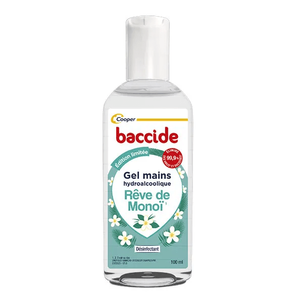 Désinfectant Gel hydroalcoolique Parfum Monoï 100ml