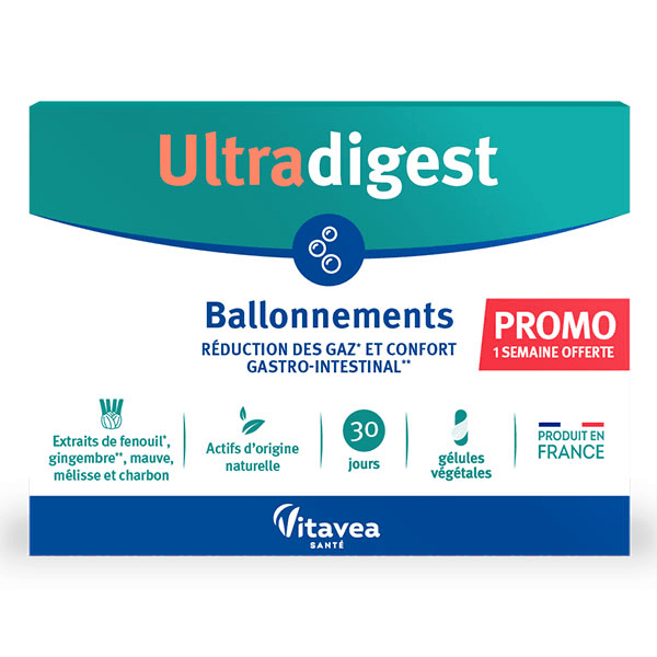 Ultradigest Ballonnements Digestion - 90 gélules