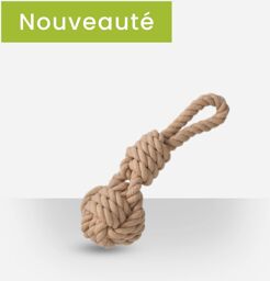 Jouet Balle en corde pour chien