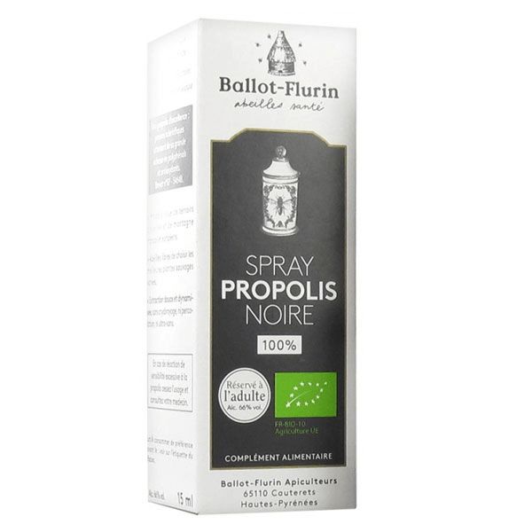 Santé Spray Propolis Noire Avec Alcool 100% Bio 15ml