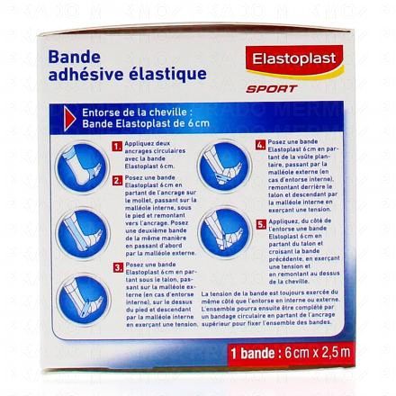 Sport - Bande adhésive élastique 6cm x 2,5m