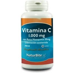 Vitamina C 1000mg Rosa Mosqueta 20mg 60tabs