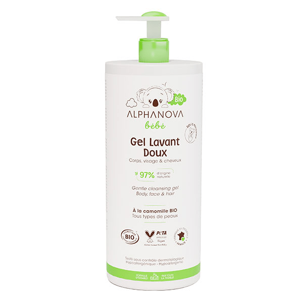 Bébé Gel lavant doux  bio* 1l