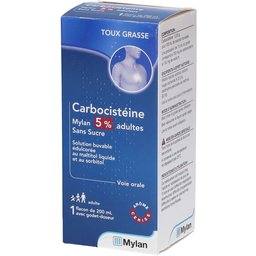 Carbocisteine Viatris Conseil 5% Adulte Sans Sucre Sirop