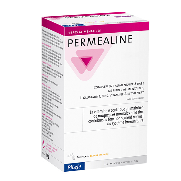 Permealine 20 sticks pour boisson Goût Orange