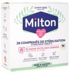 Comprimés de Stérilisation x 28 - Élimine 99,9% des Germes - Boîte 28 comprimés