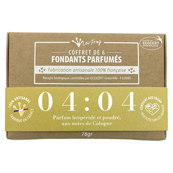 Coffret Fondant Parfumé Parfum d'Ambiance 04:04 Hespéridé Poudré Cologne Bio 6 unités