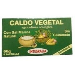 Bouillon de légumes Integralia. Cubes C/S 6Cub 66g