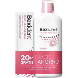 Bain de bouche Bexident® Dents sensibles + dentifrice Bexident® Dents sensibles